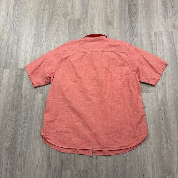 Pendleton Berkeley Short Sleeve Button Shirt Men's 2XL Coral Red Camp Casual - Picture 5 of 7
